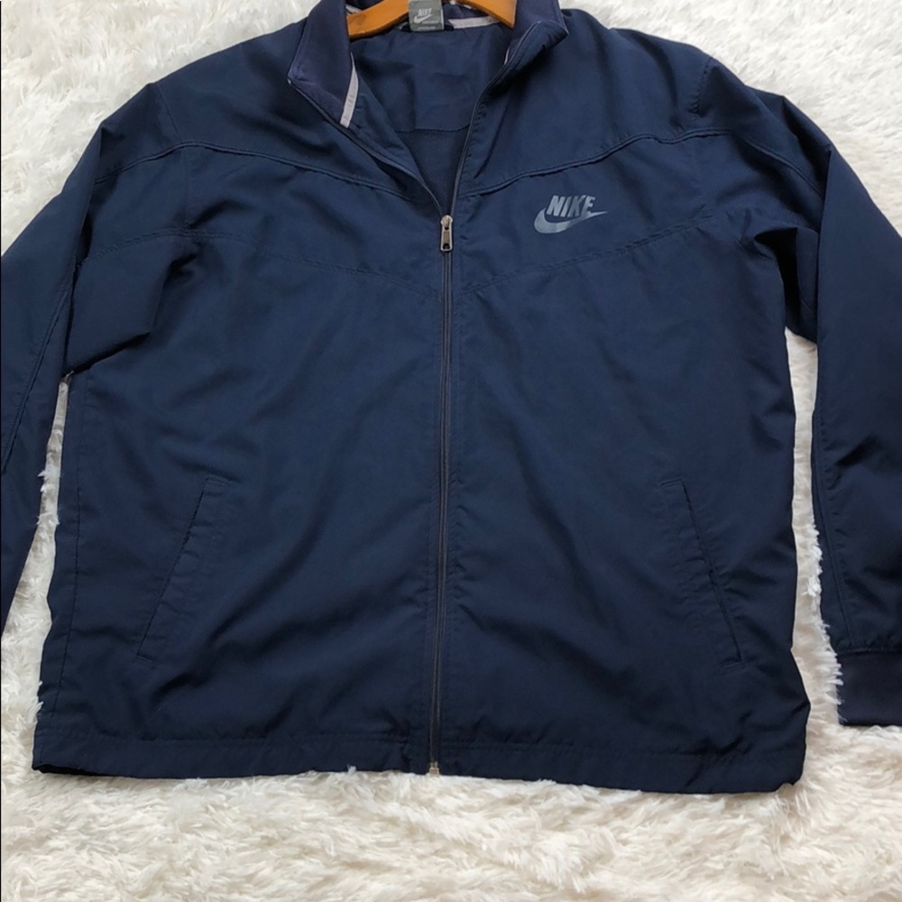 NIKE Lightweight Blue Lined Jacket Size XXL